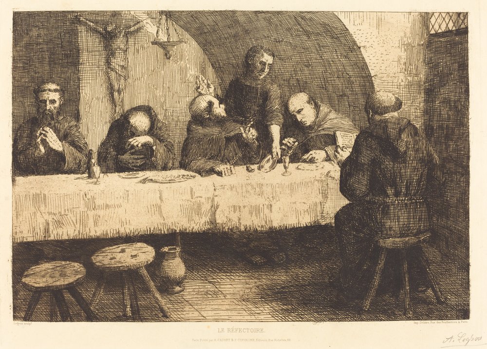 O Refeitório (Le refectoire) de Alphonse Legros