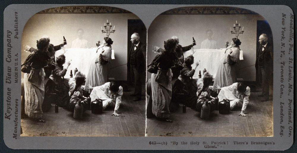 Pelo Santo São Patrício! Theres Brannigans fantasma (estereógrafo) de American School