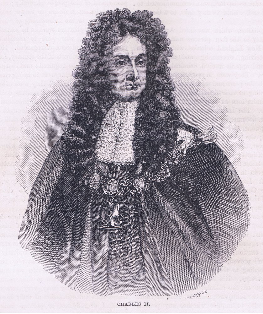 Charles II (1664), ilustração de Cassell
