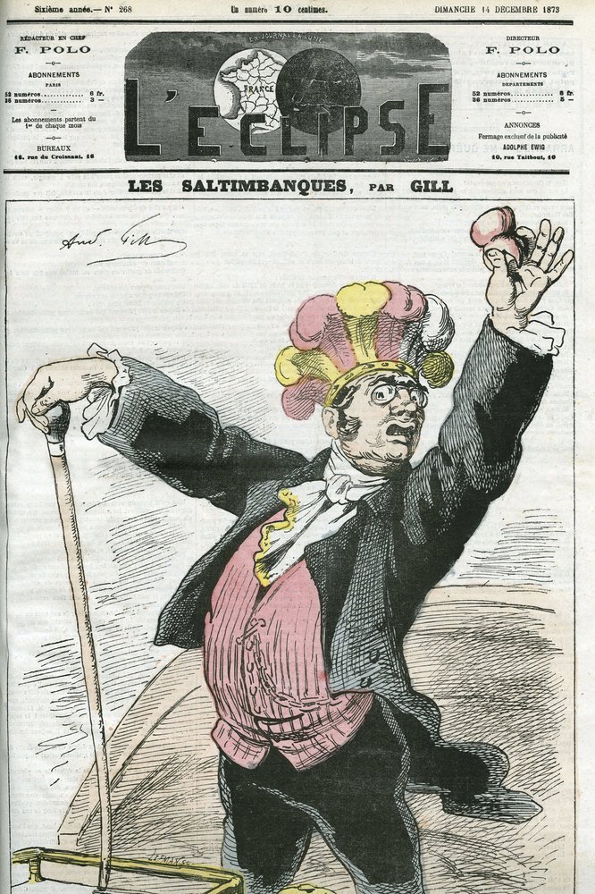 Desenho animado "The Saltimbanks", "rip! Não lutes! ", série sobre charlatães. Capa em "L