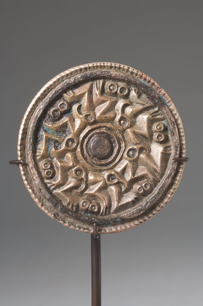 Encaixe do disco (bronze) de Anglo-Saxon