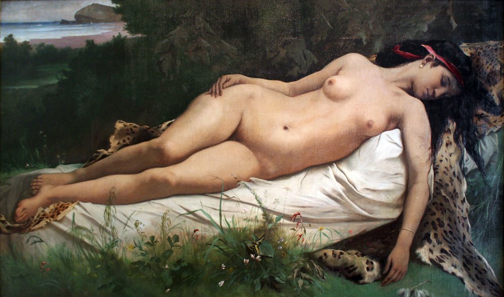 Ninfa em repouso de Anselm Feuerbach
