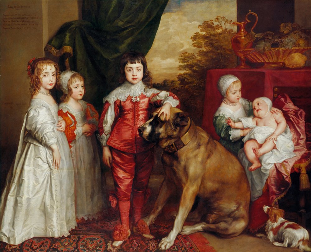 Cinco filhos mais velhos de Charles I de Anthony van Dyck