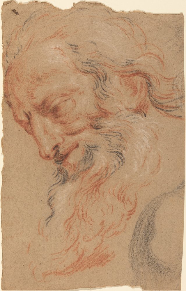 Cabeça de um velho de Antoine Coypel