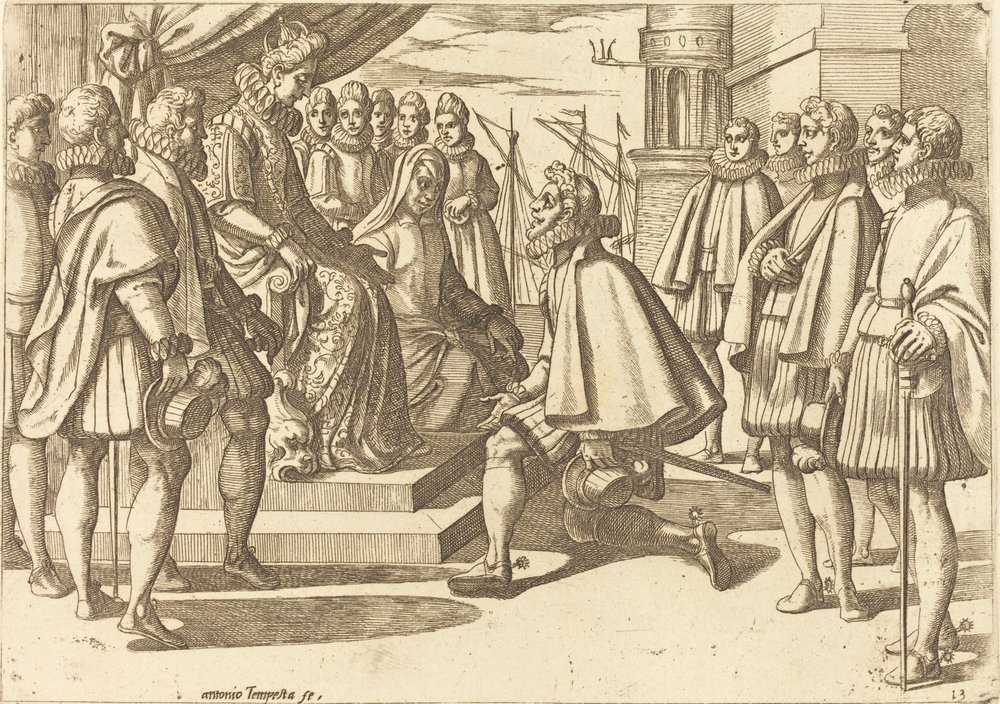 Duque espanhol antes de Margaret da Áustria de Antonio Tempesta