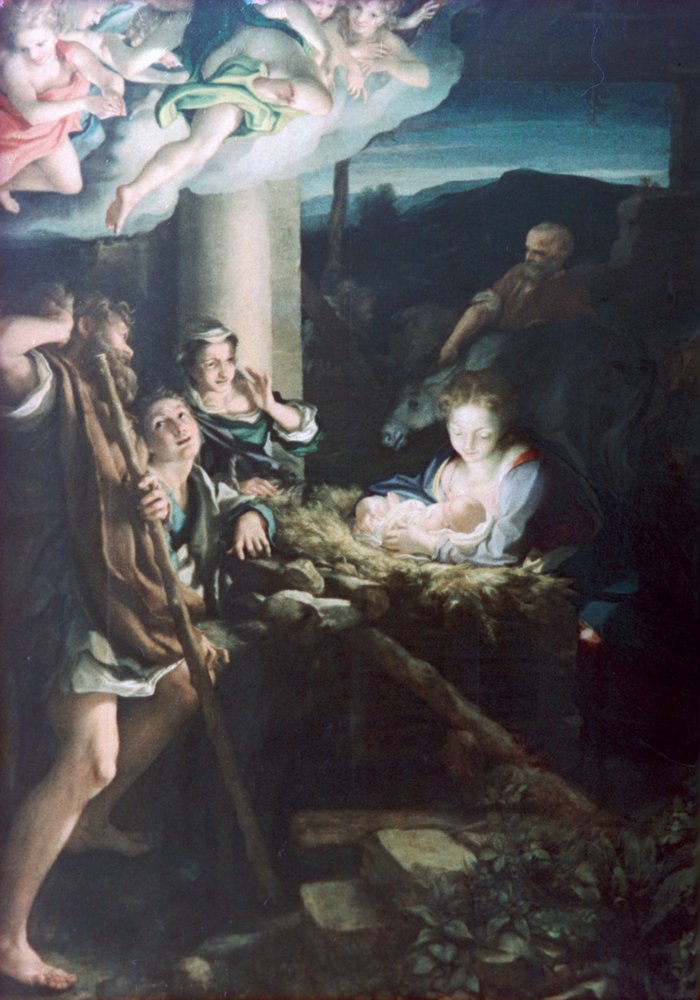 Presépio, 1522-1530 de Antonio da Correggio
