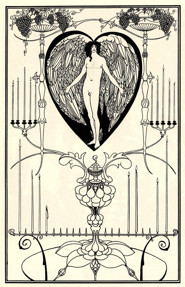 Ilustração para The Mirror of Love, de Marc-André Raffalovich, 1895 de Aubrey Beardsley