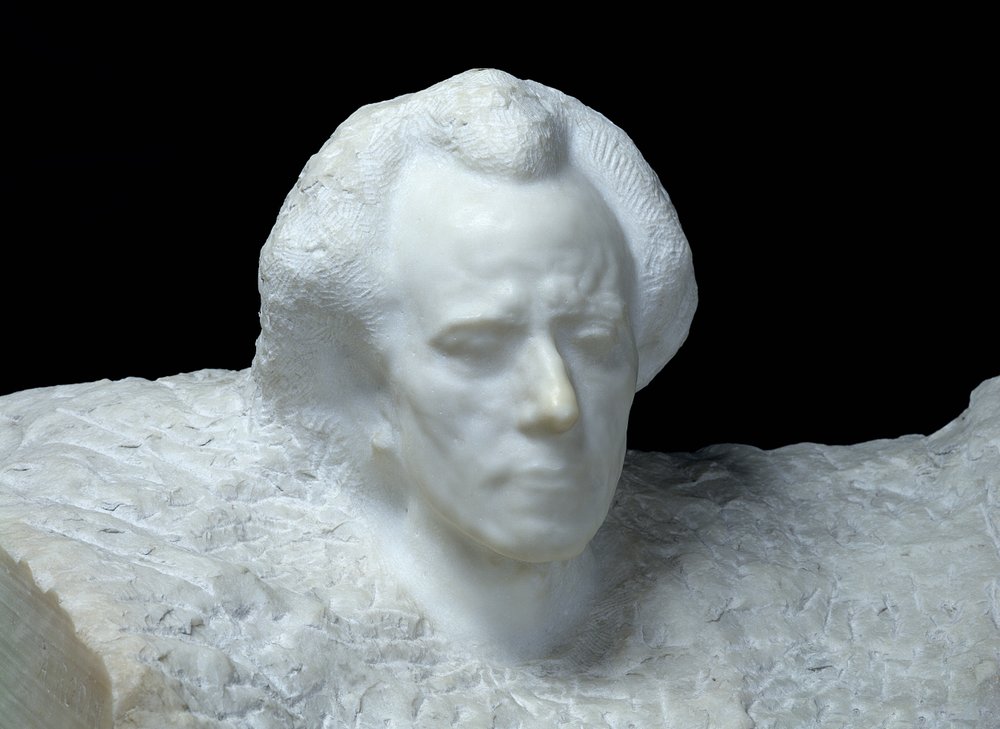 Mozart (retrato de Gustav Mahler), 1911 (mármore) de Auguste Rodin