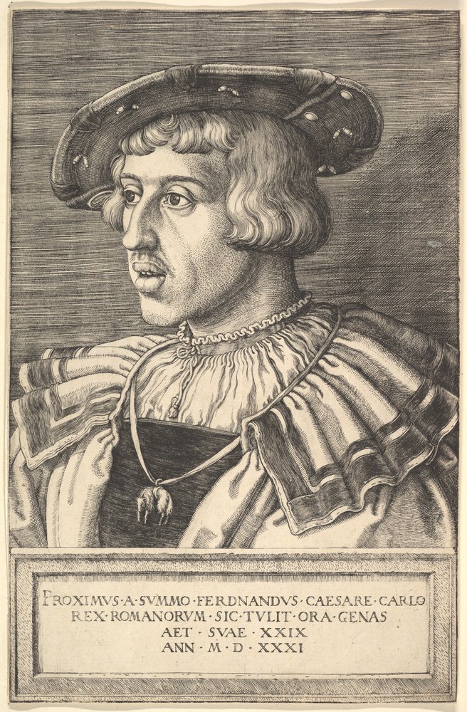 Imperador Fernando I, século XVI. de Barthel Beham
