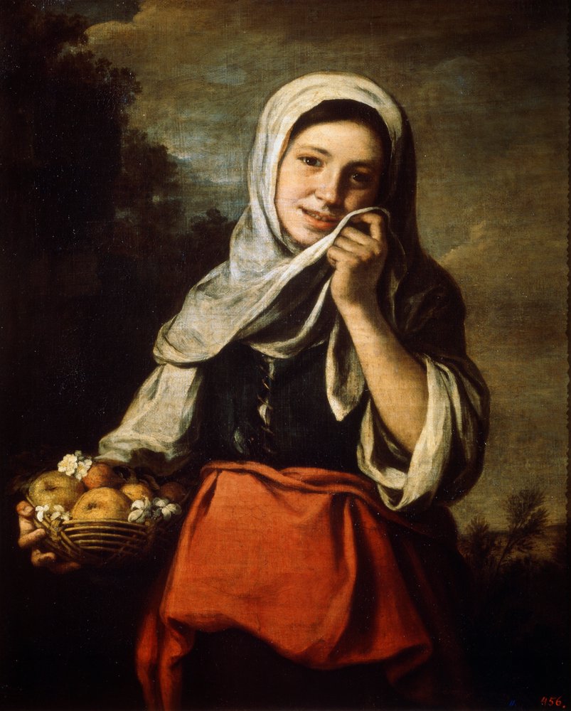 Menina vendendo frutas, c1650-c1660 de Bartolomé Esteban Murillo