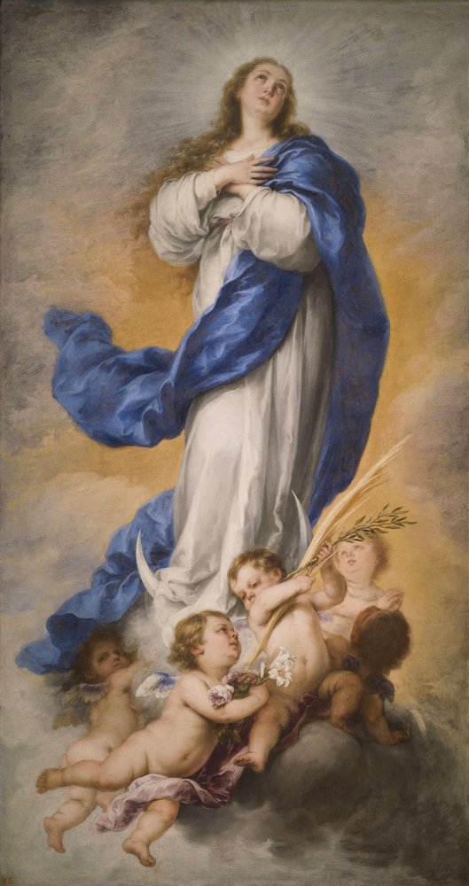 A Imaculada Conceição da Virgem, década de 1670 de Bartolomé Esteban Murillo