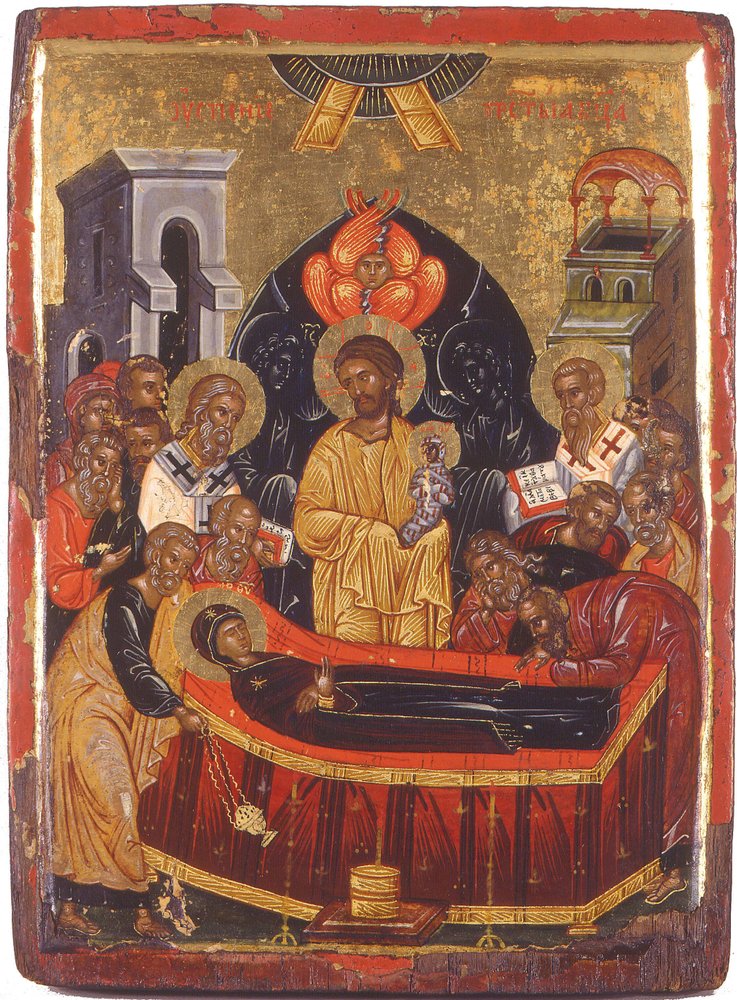 A Dormição da Virgem de Byzantine