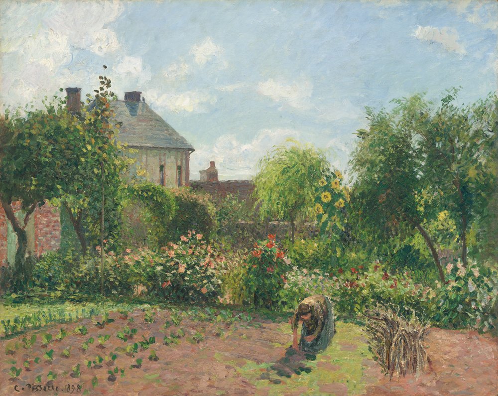 O Jardim do Artista em Eragny, 1898. de Camille Pissarro