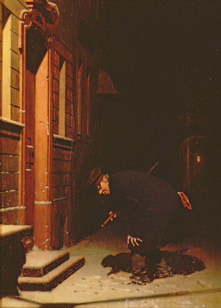 Cujos traços na neve de Carl Kronberger
