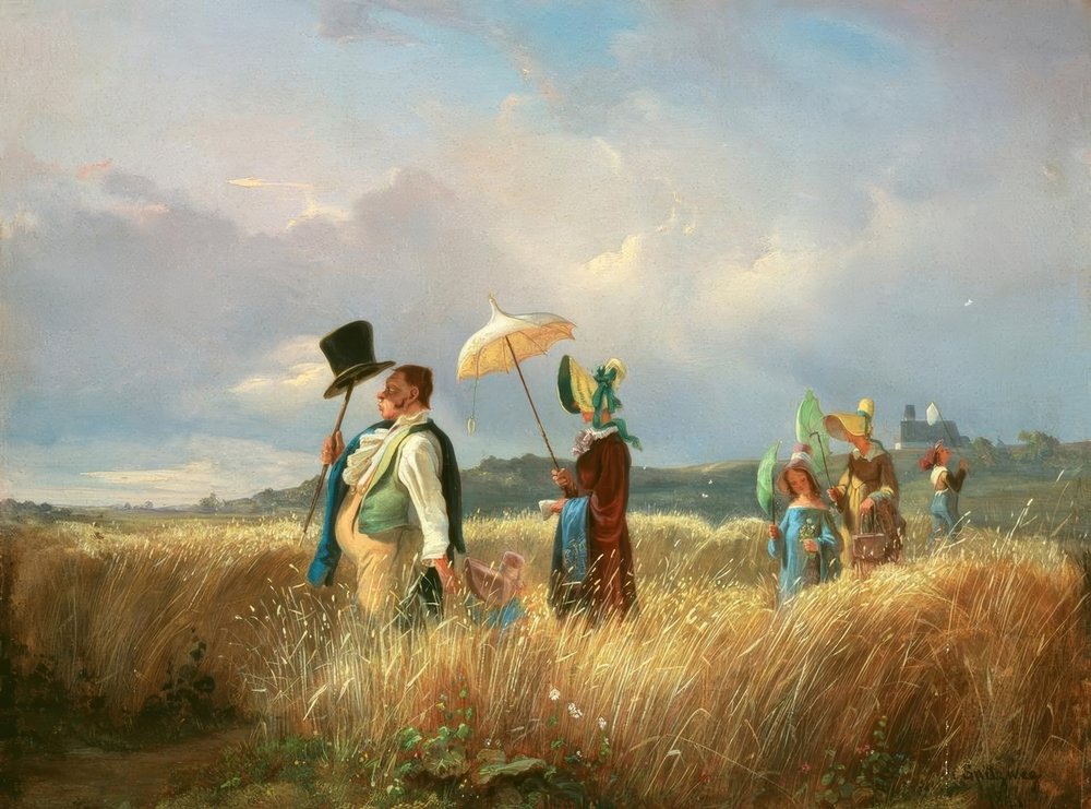 O passeio de domingo de Carl Spitzweg