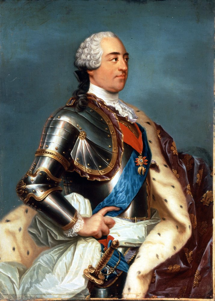 Retrato de Luís XV (1710 - 1774). Pintura por Carle Van Loo (1705 - 1765). de Carle van Loo