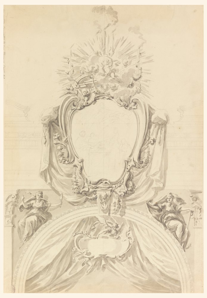 Decoração de um portal arqueado de Carlo Marchionni