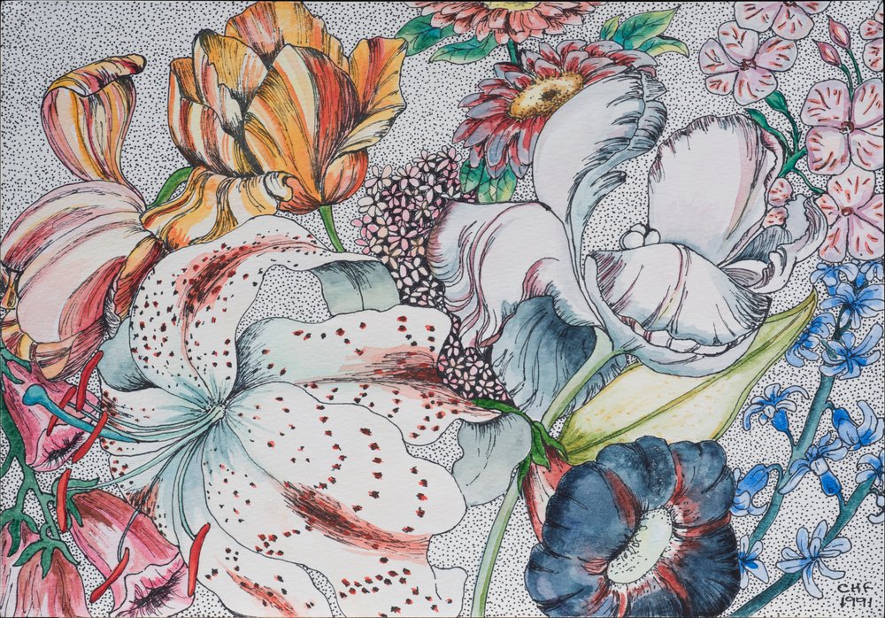 Flores desordenadas, 1991 de Carolyn Hubbard-Ford