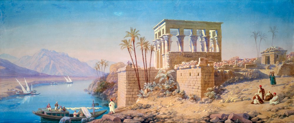 Philae, Egito, 1863 de Charles-Émile de Tournemine