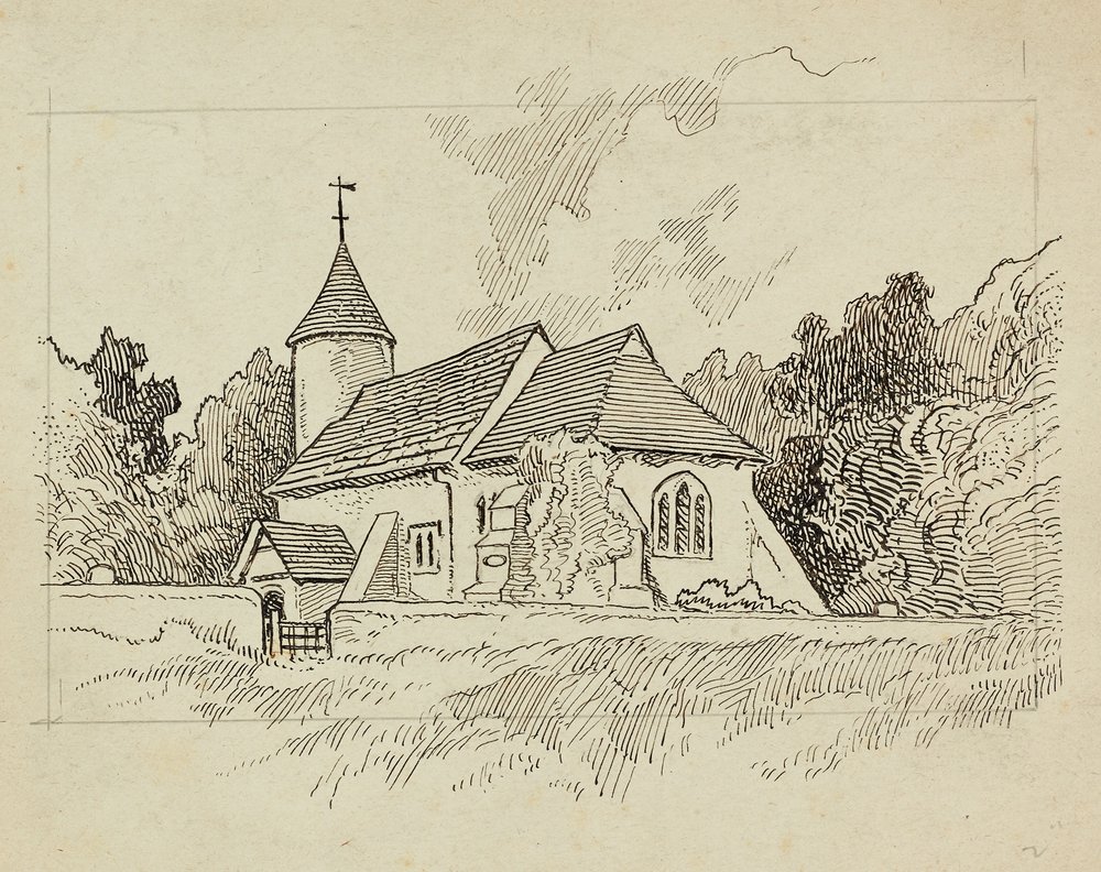 Igreja não identificada, 1892-1933 de Charles George Harper