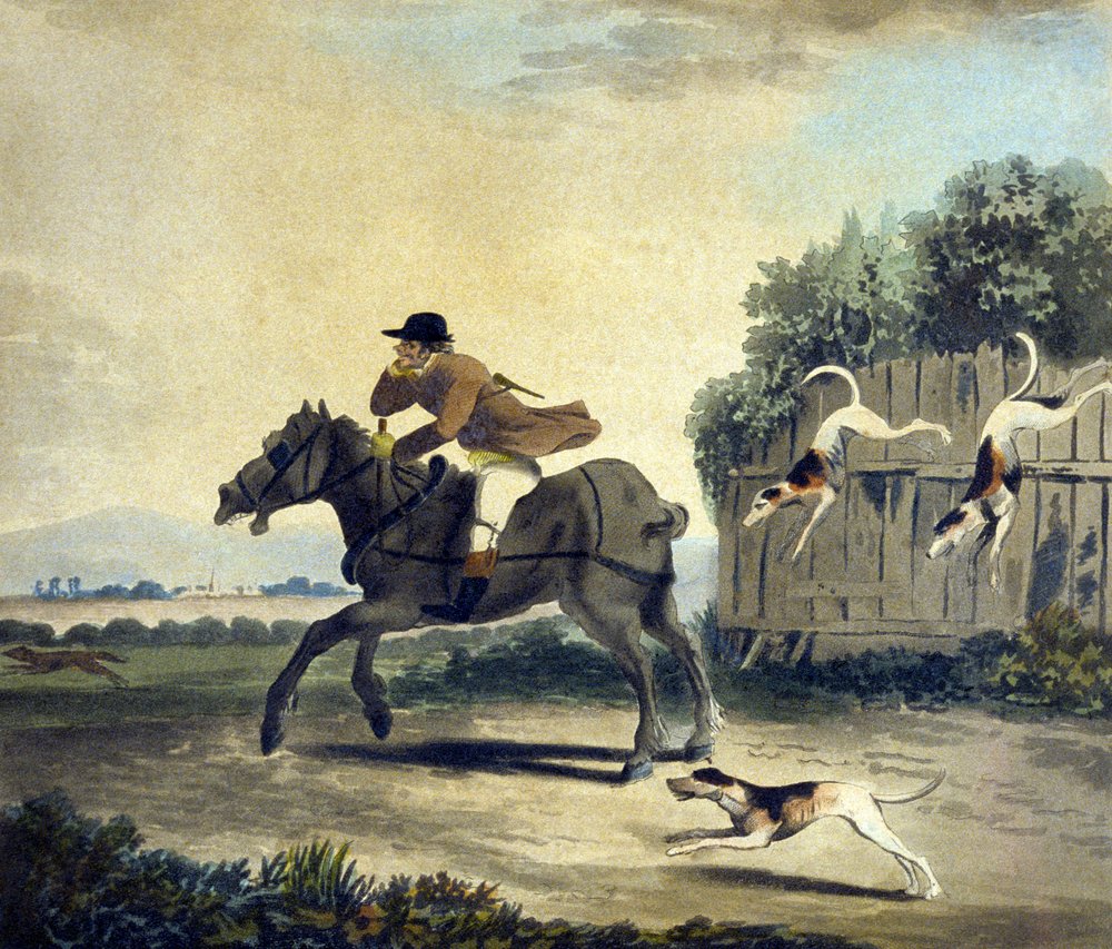 The Fore Horse of the Team, de The Pytchley Hunt, gravado por F.Dukes ...