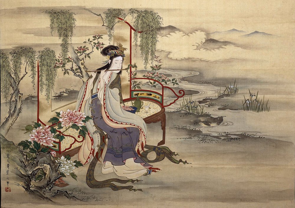 A beleza chinesa Yang Guifei, c. 1810-1815 de Chobunsai Eishi
