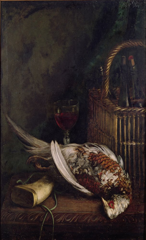 Natureza-morta com um faisão, c. 1861 de Claude Monet