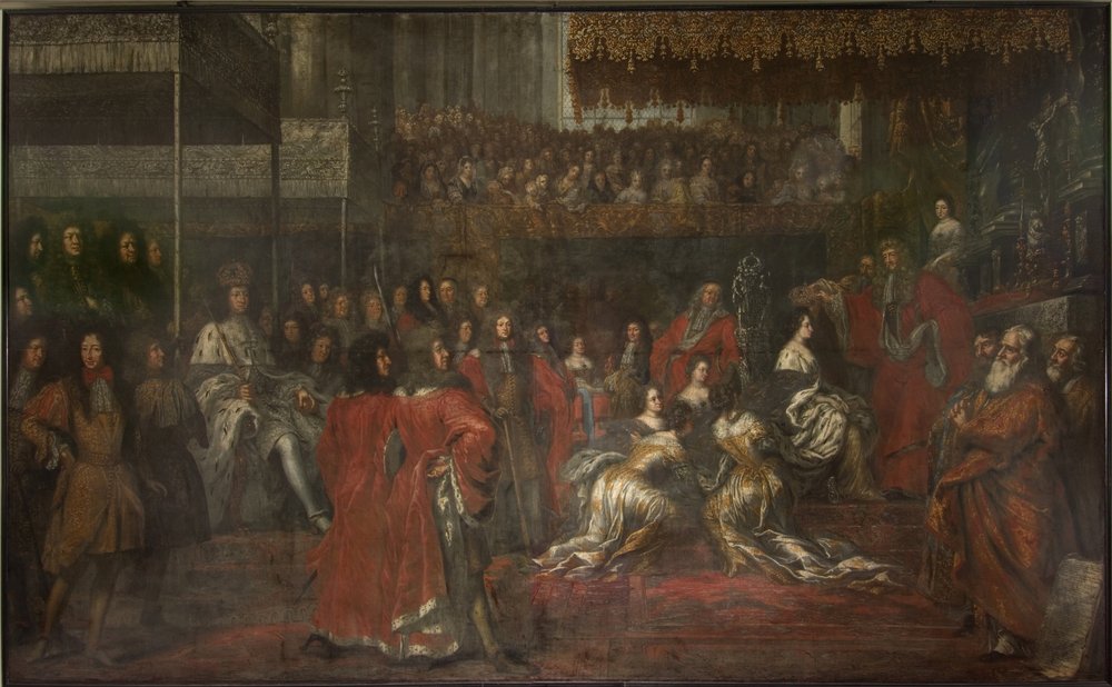 Coroação da rainha Ulrika Eleonora, a Velha (1656-1693) de David Klöcker Ehrenstrahl