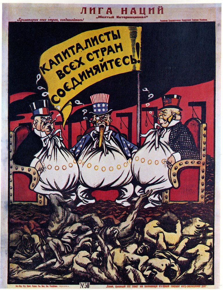 O cartaz da Sociedade das Nações, 1920 de Deni