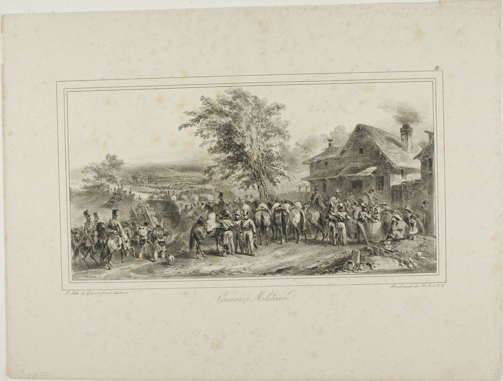 Comboio militar | Denis Auguste Marie Raffet