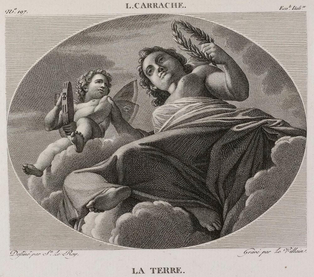 Denis-Sébastien Leroy et Le Villain - A Terra, segundo Ludovico Carracci - 1802-1815 de Denis Sebastien Leroy