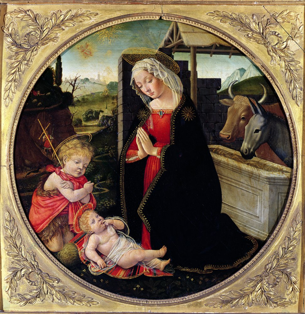 Madonna e criança com São João Batista de Domenico Ghirlandaio