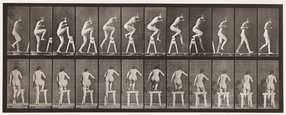 Placa 178. Pisando em cima de um Trestle de Eadweard Muybridge