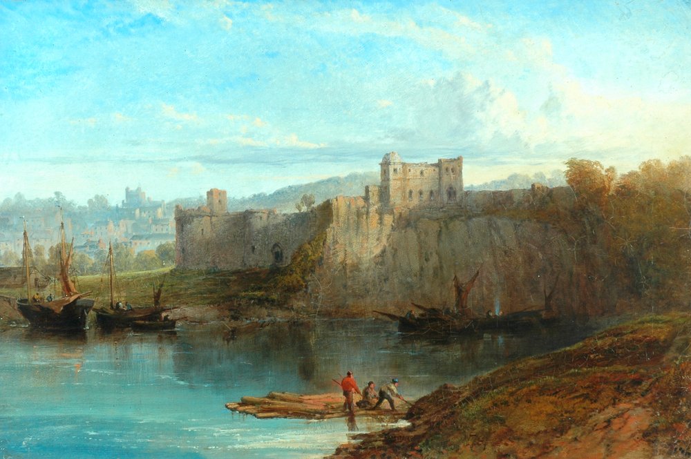 Chepstow Castle no Wye, 1872 de Edmund John Niemann