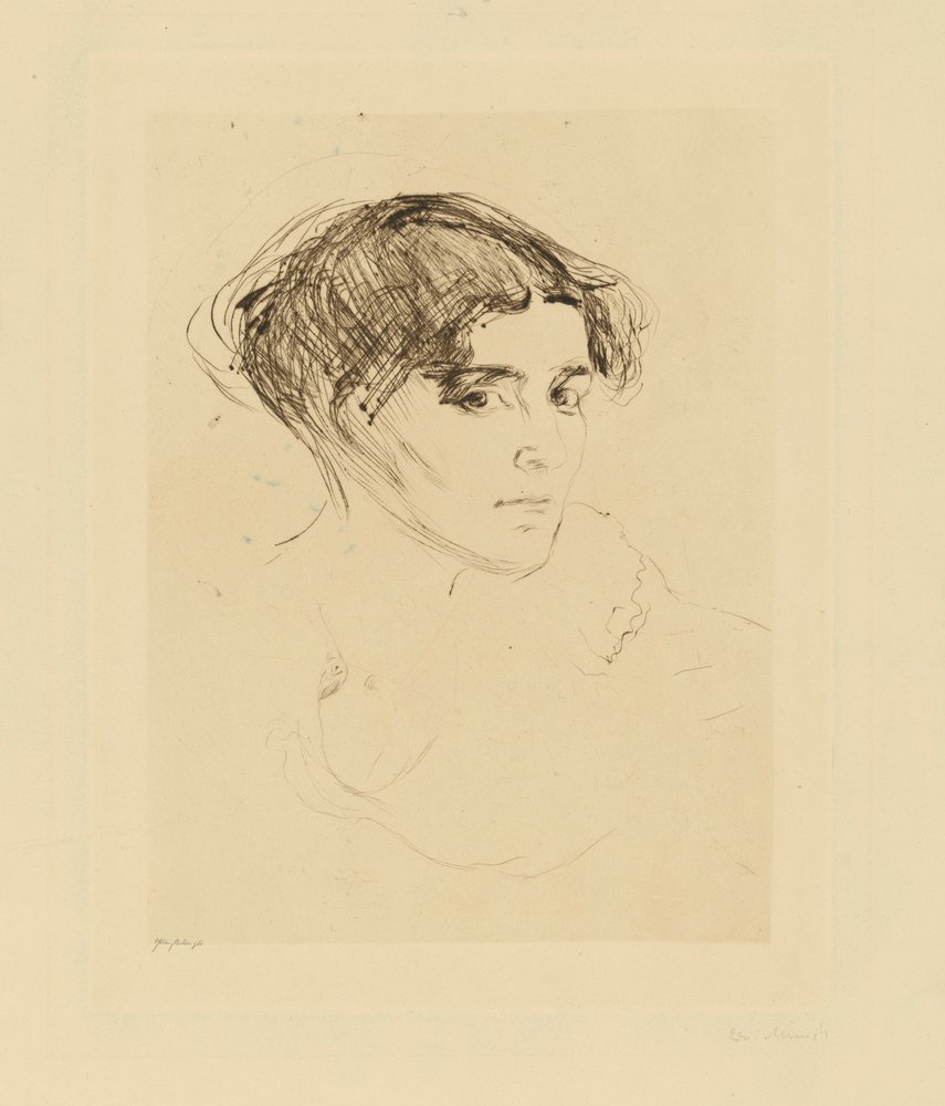 Cabeça de mulher de Edvard Munch