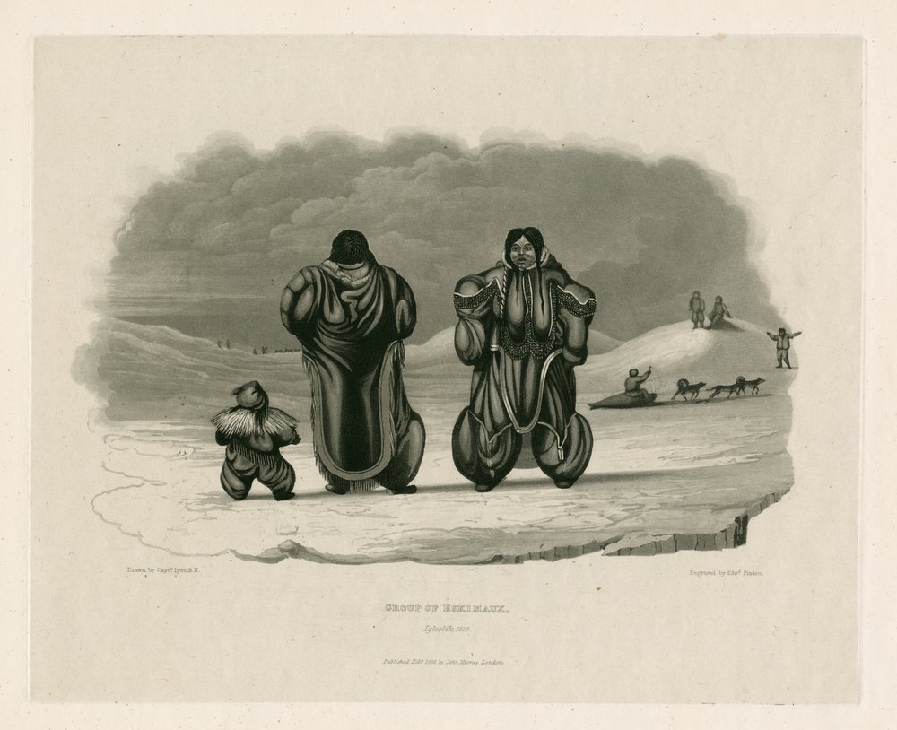 Grupo de Eskimaux, Igloolik de Edward Francis Finden