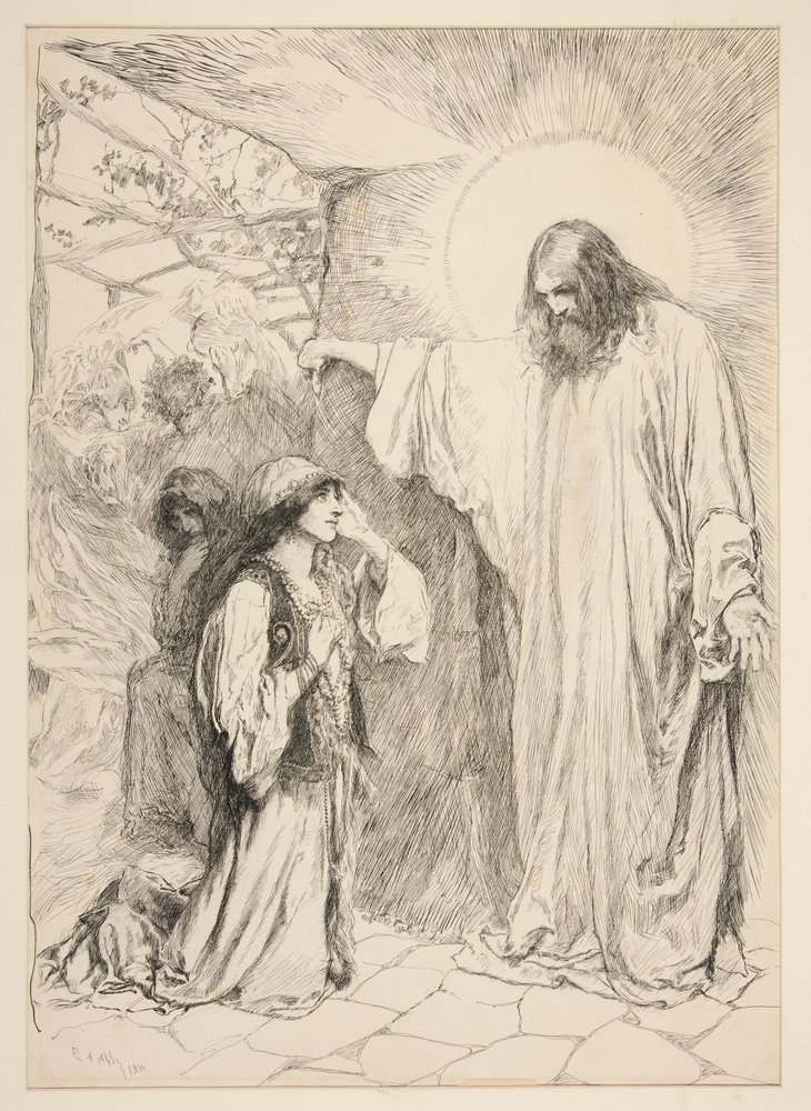 Cristo e Maria Madalena | Edwin Austin Abbey