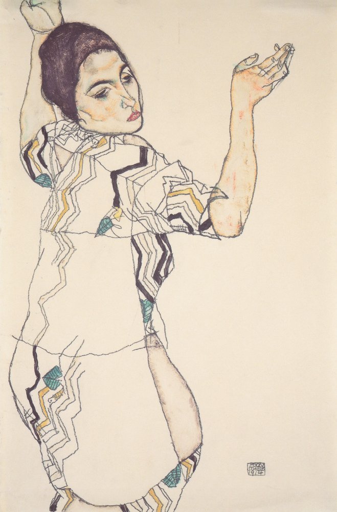 Retrato de cerveja Friederike Maria de Egon Schiele