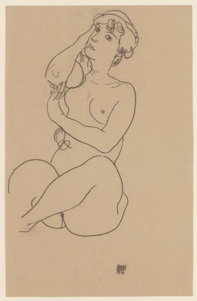 Nude Reclinado, 1917 de Egon Schiele