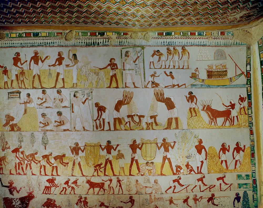 Cena agrícola ... de Egyptian 18th Dynasty