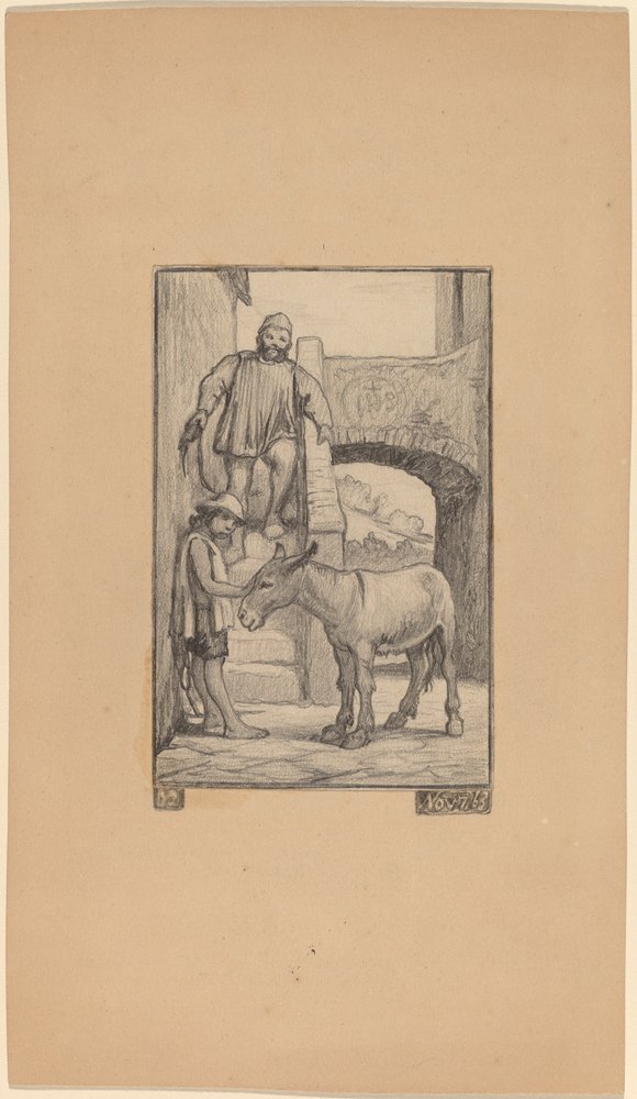 O Filho e o Burro de Elihu Vedder