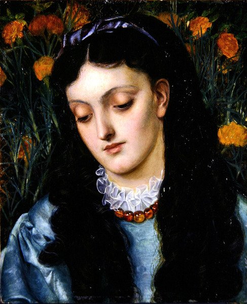La Belle Jaune Giroflee (óleo sobre painel) de Emma Sandys