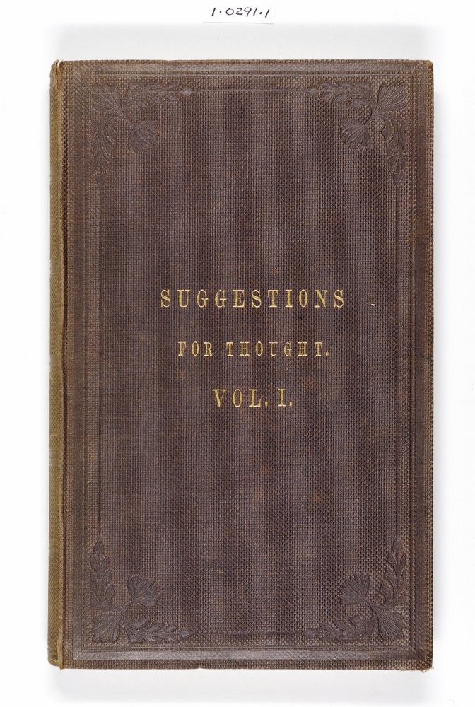 Capa de Florence Nightingales Sugestões para o Pensamento dos Buscadores da Verdade entre os Artisans da Inglaterra, impressos por Eyre & Spottiswoode, Londres, 1860 de English School