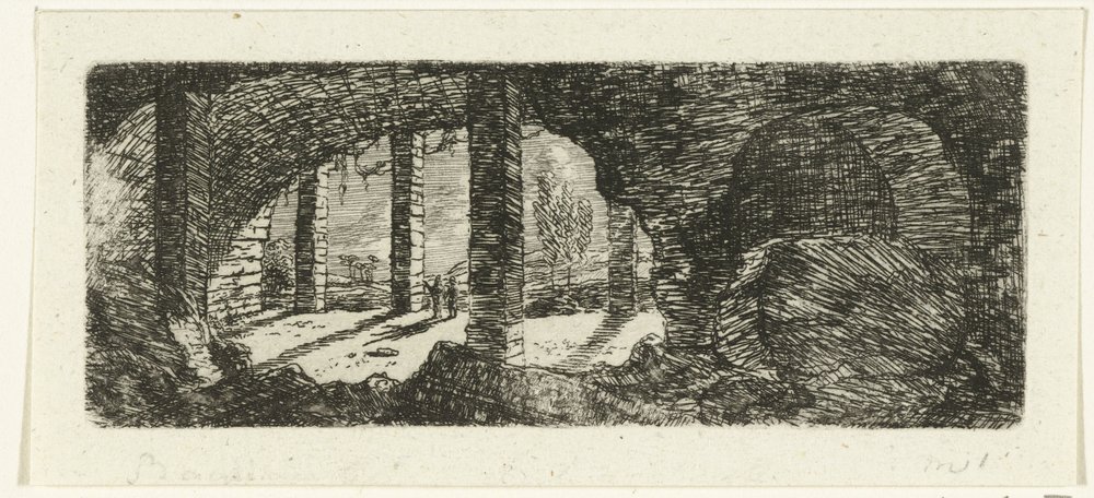 Ruínas do Forte Sint-Pieter perto de Maastricht de Ernst Willem Jan Bagelaar