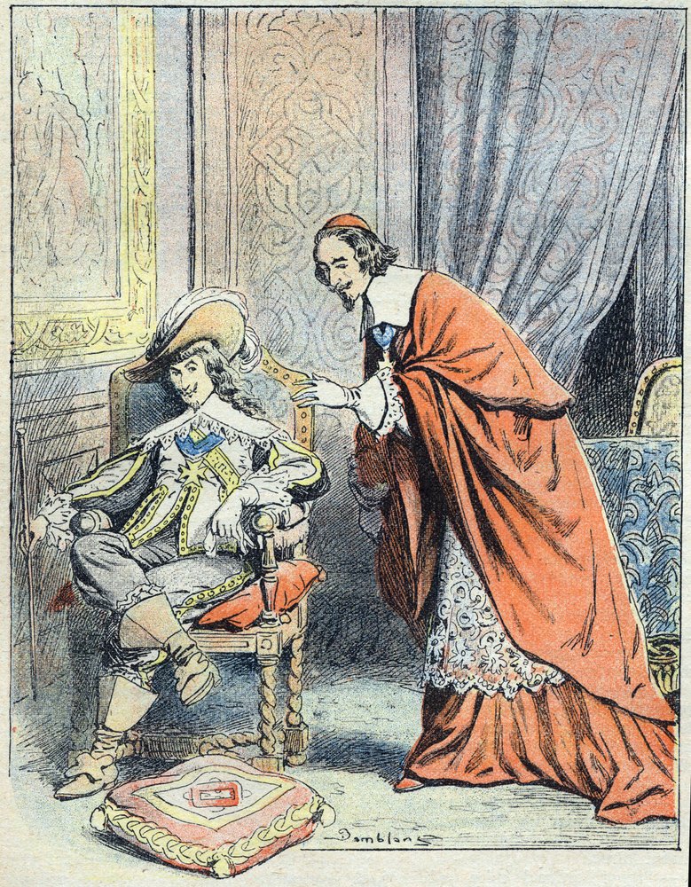 Ilustração para "Vint ans apres" (Vinte anos depois) de Eugene Damblans