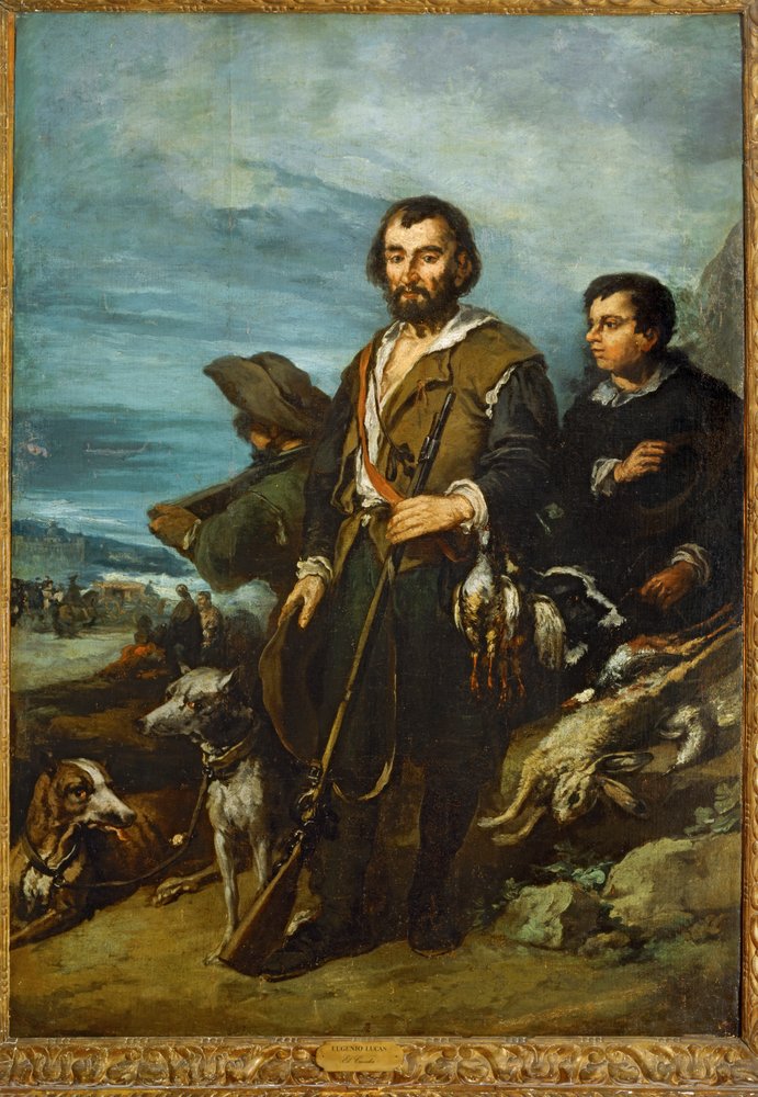 O Caçador (pintura sobre tela) de Eugenio Lucas Velazquez