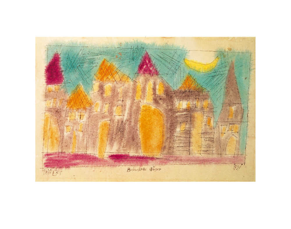 Casas iluminadas (KI.2) de Feininger Lyonel