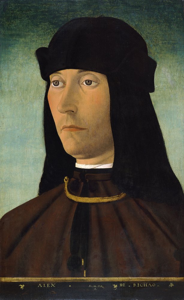 Retrato de Alessandro de Richao, depois de 1491 de Filippo Mazzola