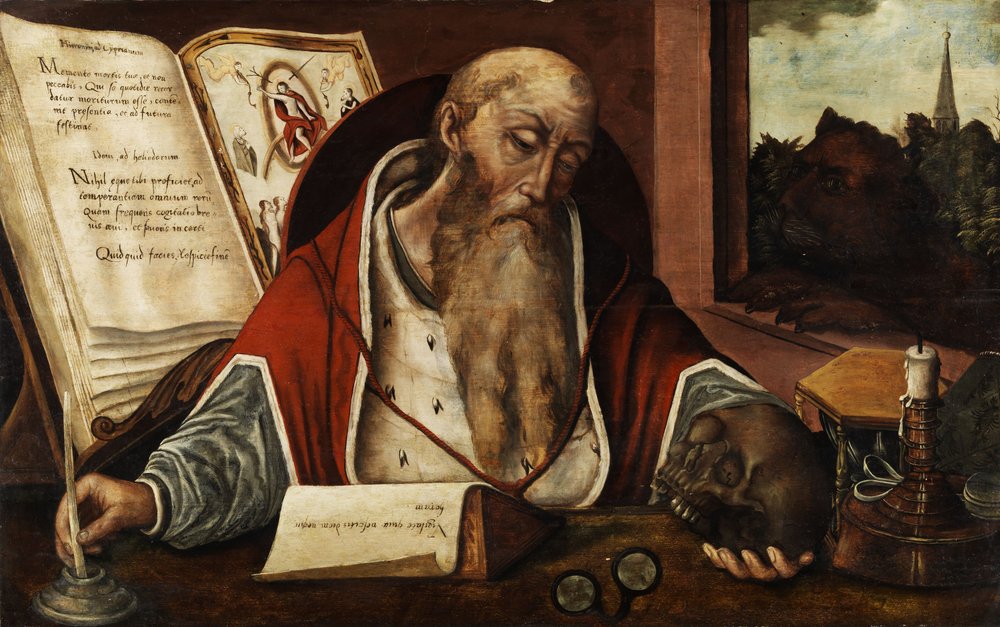 O hl. Hieronymus no caso. de Follower of Joos van Cleve