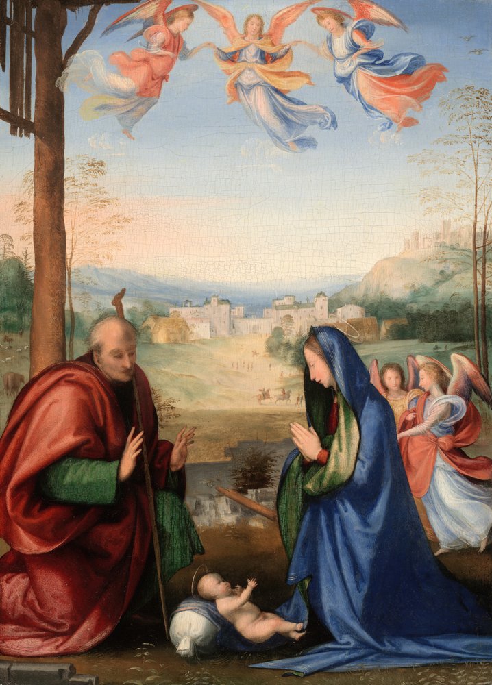 A Natividade, 150407. | Fra Bartolomeo | Impressão de arte